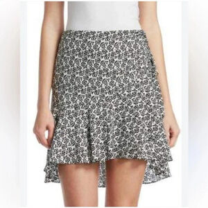 REVOLVE A.L.C. 100% Silk Farrow Floral Hi-Lo Mini Skirt size 4